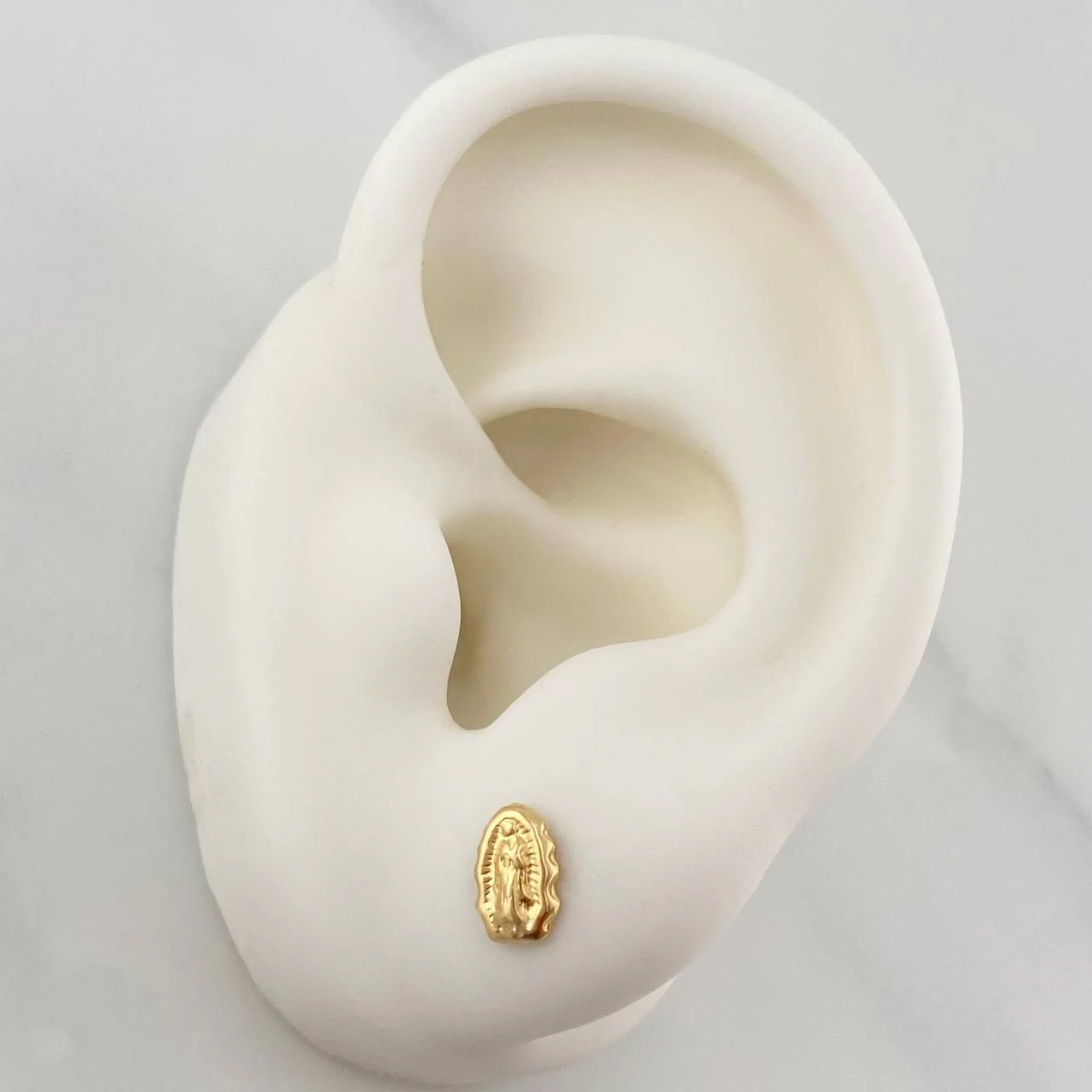 Topos Silueta Virgen De Guadalupe 0.7 g / 4 mm Oro Amarillo 18K - Image 4