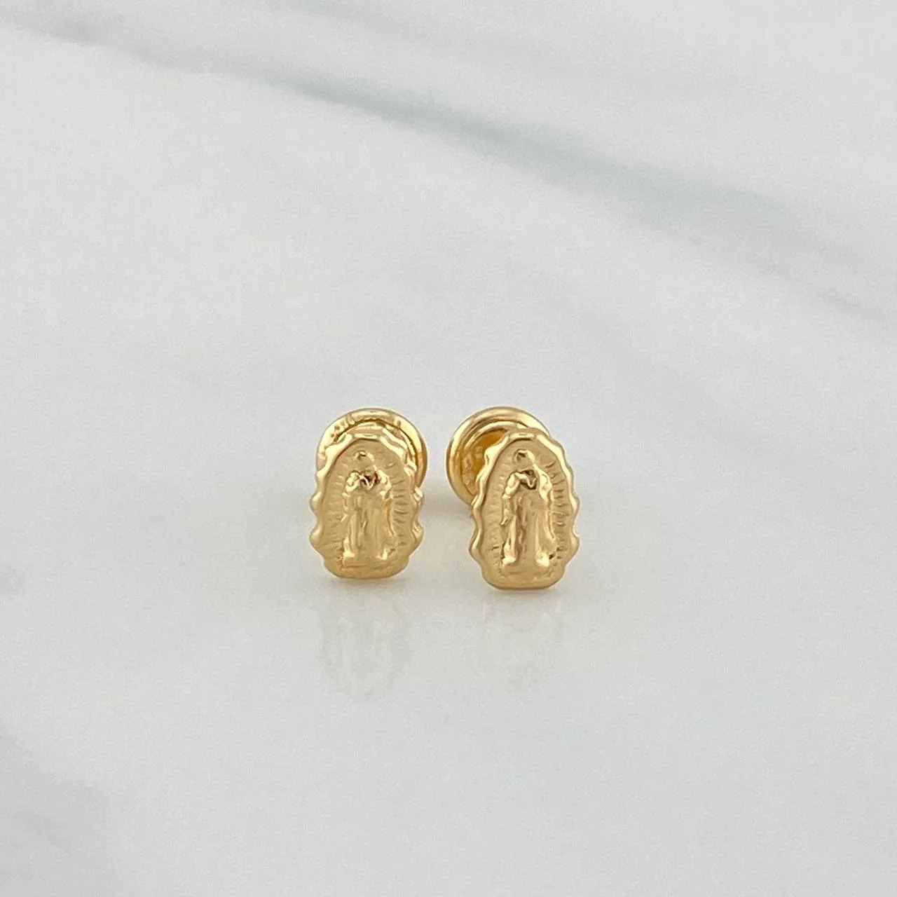 Topos Silueta Virgen De Guadalupe 0.8 g / 5 mm Oro Amarillo 18K