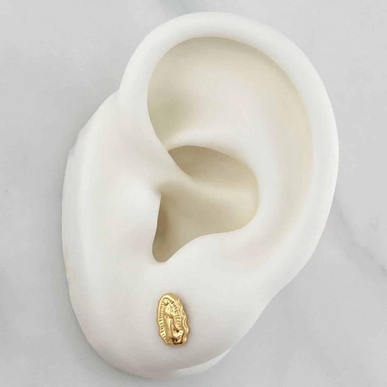 Topos Silueta Virgen De Guadalupe 0.8 g / 5 mm Oro Amarillo 18K - Image 4
