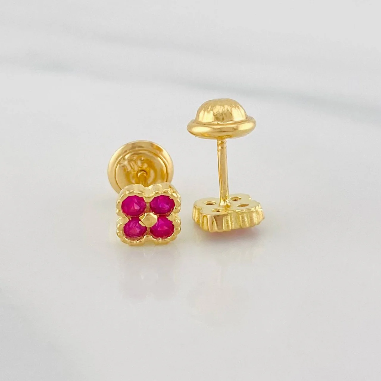 Topos Trebol 1.15 g / 5 mm Oro Amarillo 18K - Image 2