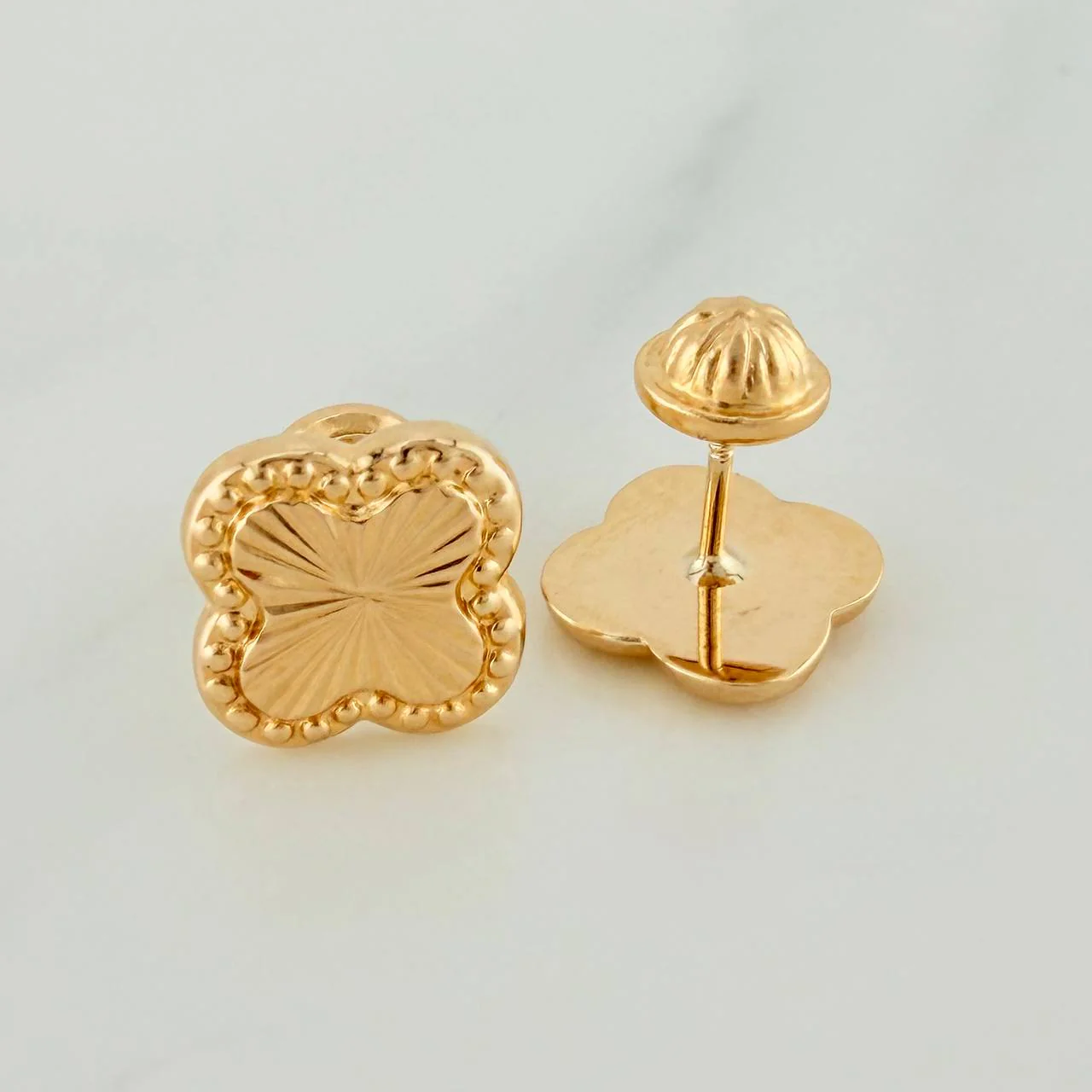 Topos Trebol 1.15gr / 5mm Oro Amarillo 18K & - Image 2