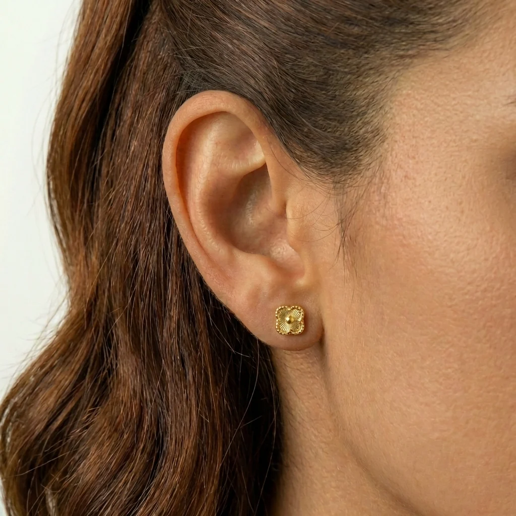 Topos Trebol 1.75 g / 7.7 mm Oro Amarillo 18K - Image 2