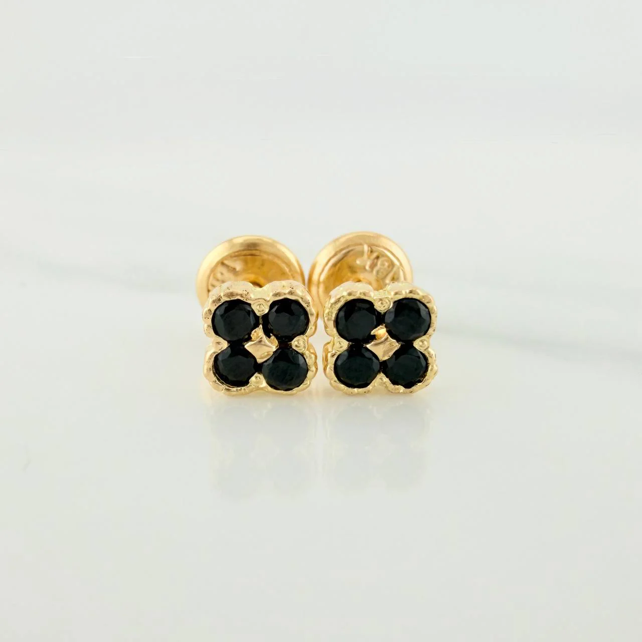 Topos Trebol 1gr / 4.75mm Oro Amarillo 18K &