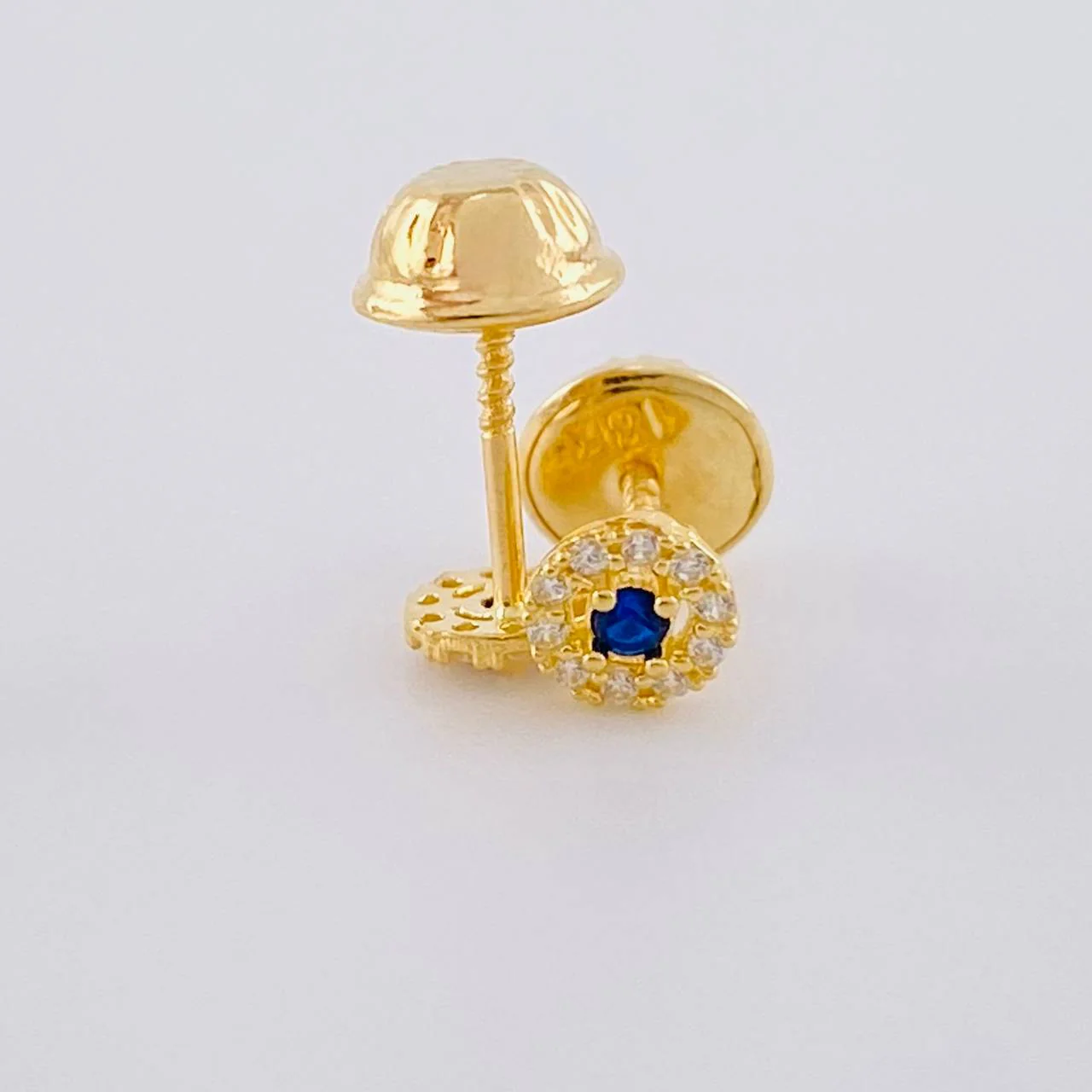 Topos Tupido Azul 0.5 g / 4.4 mm Oro Amarillo 18K - Image 3