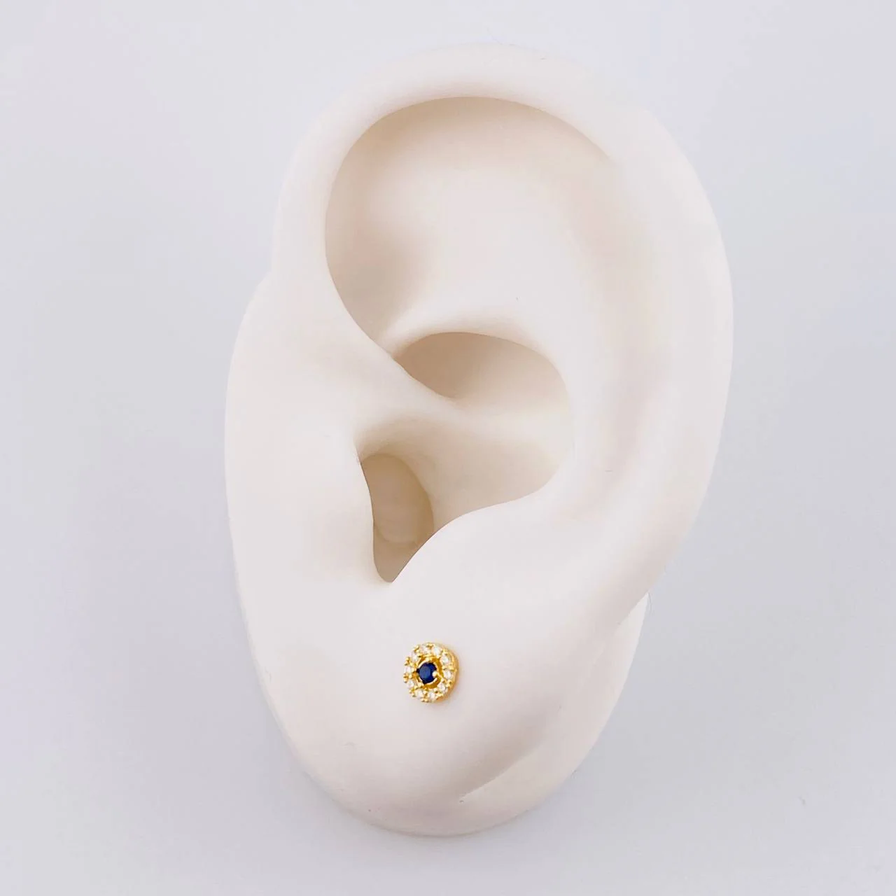 Topos Tupido Azul 0.5 g / 4.4 mm Oro Amarillo 18K - Image 4