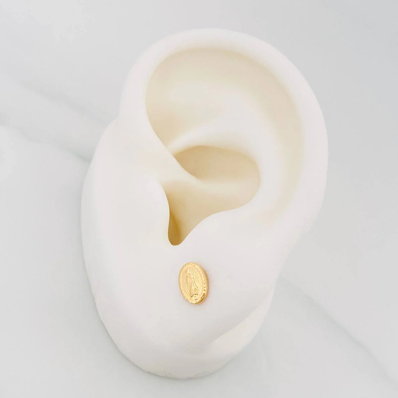 Topos Virgen Milagrosa 0.55 g / 4 mm Oro Amarillo 18K - Image 4