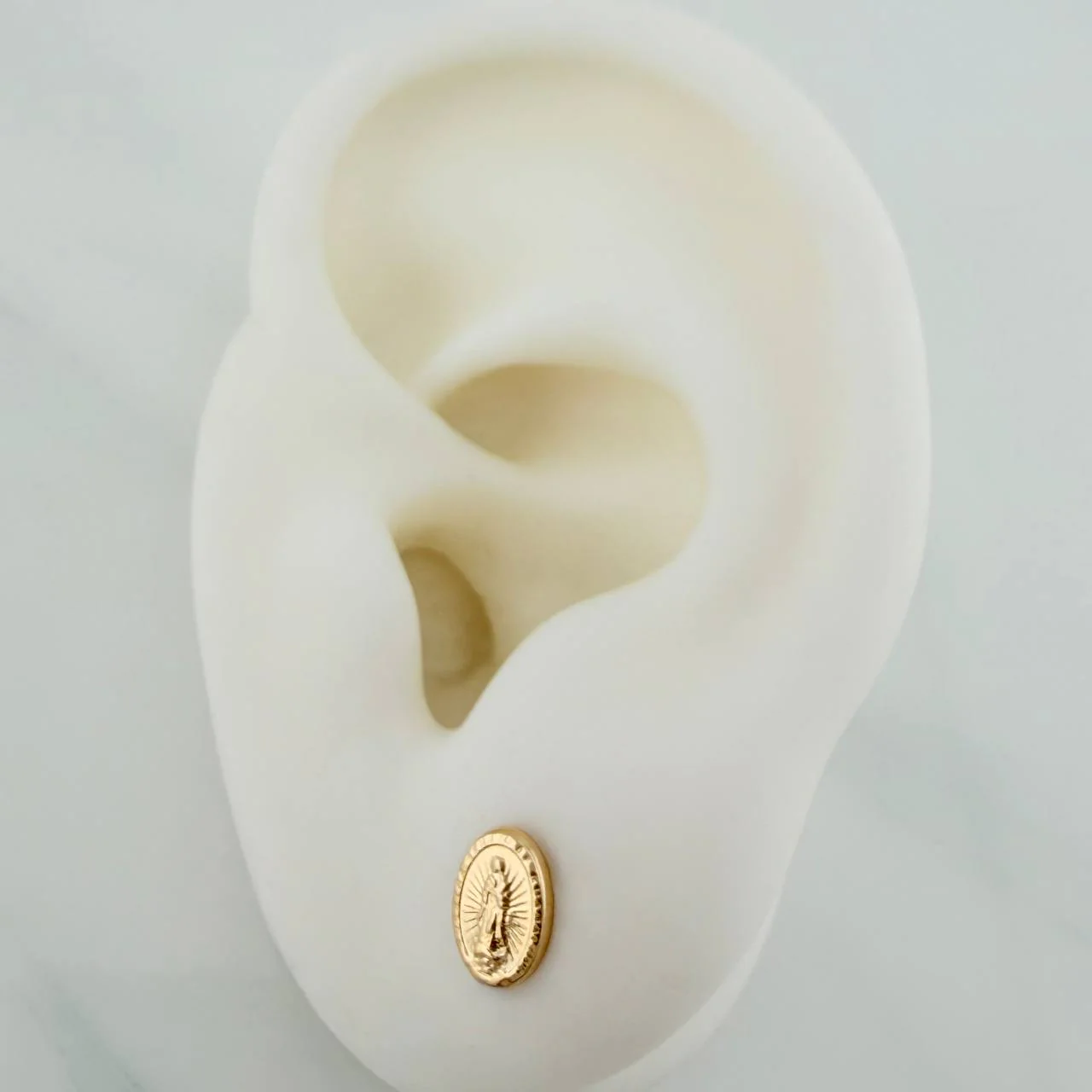 Topos Virgen De Guadalupe 0.55gr / 2mm Oro Amarillo 18K & - Image 4