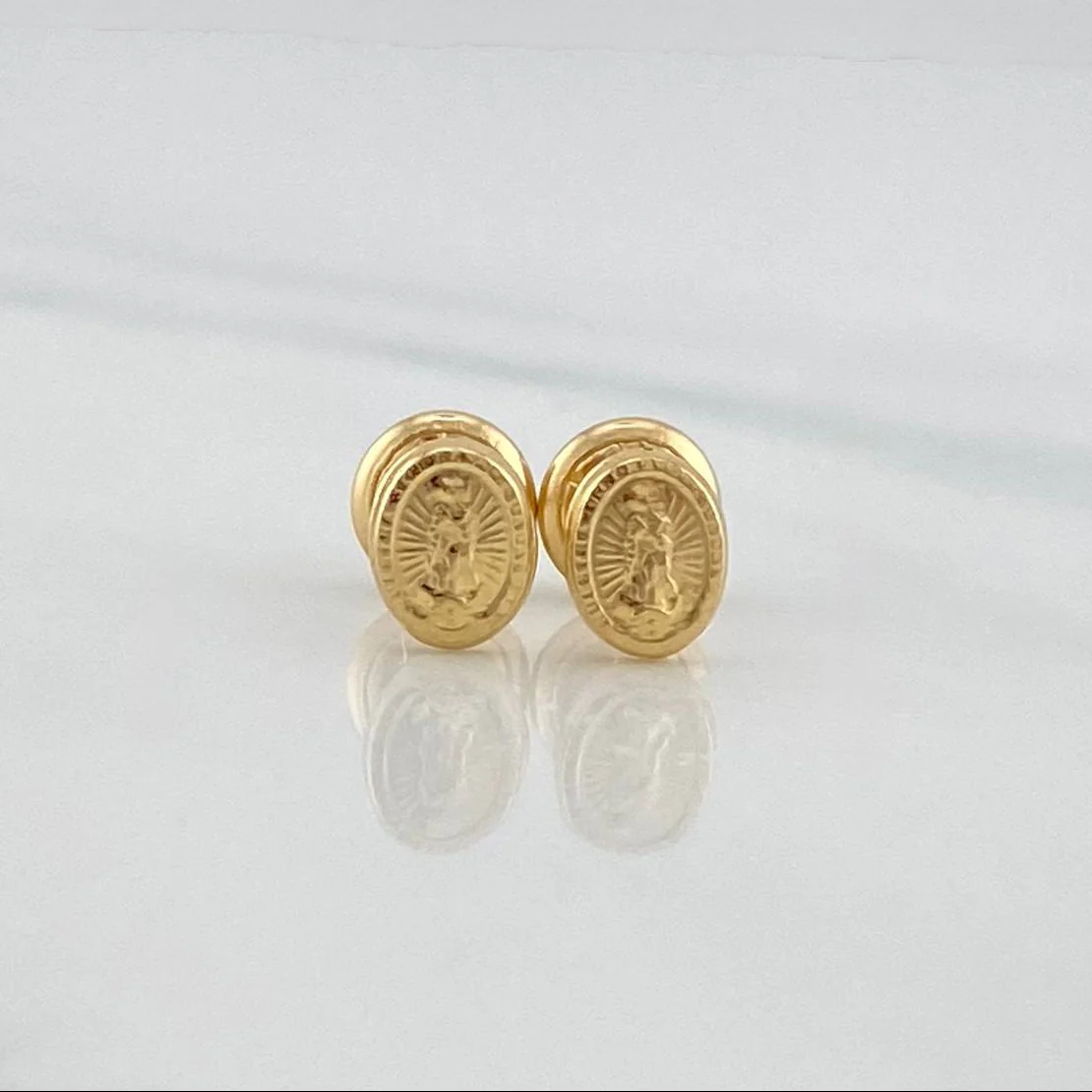 Topos Virgen Guadalupe 0.55 g / 7.08 mm Oro Amarillo 18K