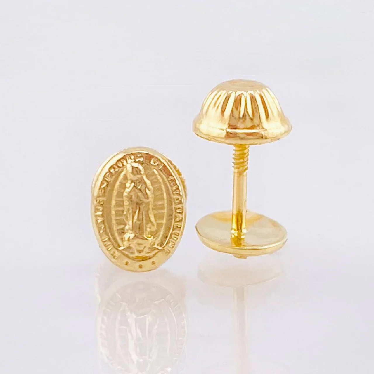 Topos Virgen Guadalupe Mate 0.55gr / 7mm Oro Amarillo 18K © - Image 3