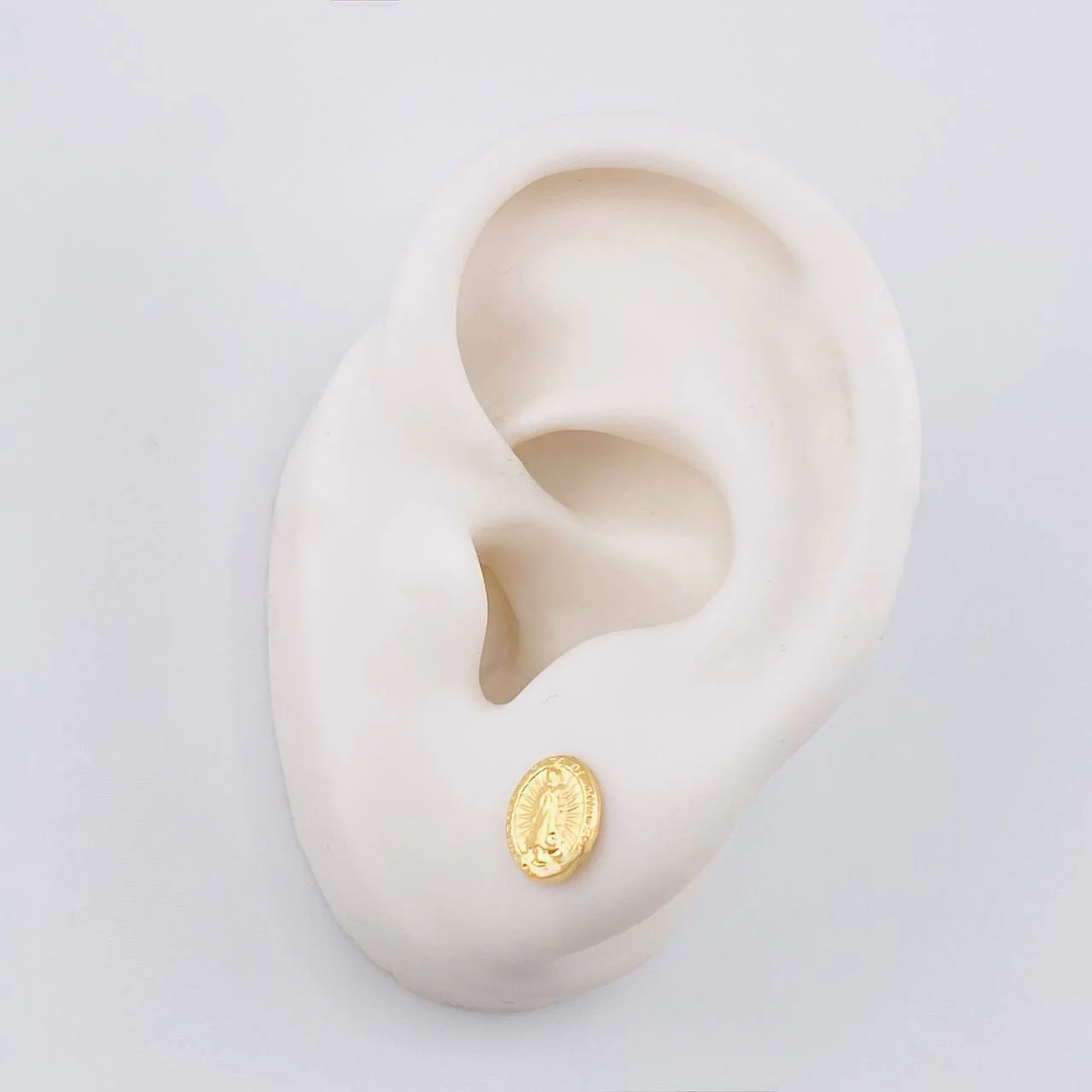 Topos Virgen Guadalupe 0.75 g / 8.2 mm Oro Amarillo 18K - Image 3