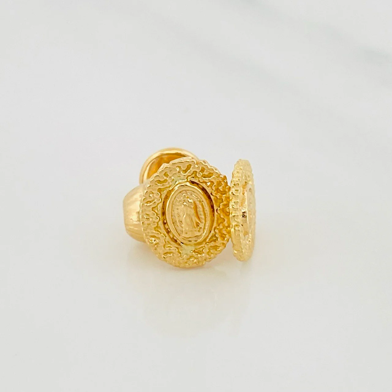 Topos Virgen Guadalupe 1.25 g / 7.4 mm Oro Amarillo 18K - Image 3