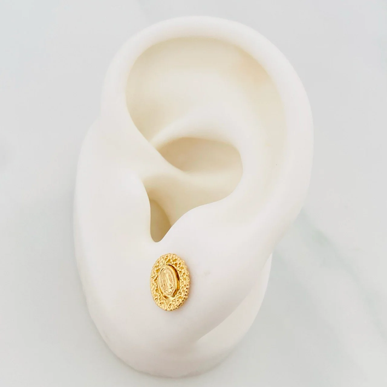 Topos Virgen Guadalupe 1.25 g / 7.4 mm Oro Amarillo 18K - Image 4