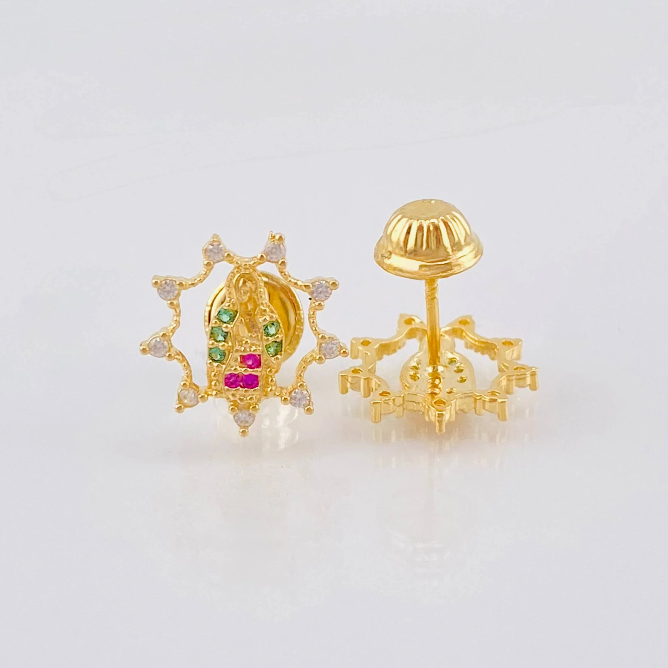 Topos Virgen Guadalupe 1.3 g / 1 cm Oro Amarillo 18K - Image 3