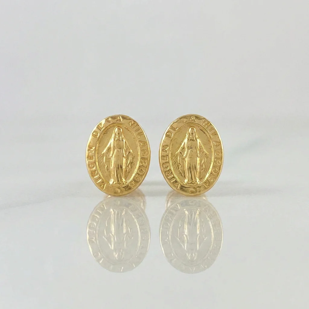 Topos Virgen Milagrosa 0.65 g / 5.3 mm Oro Amarillo 18K
