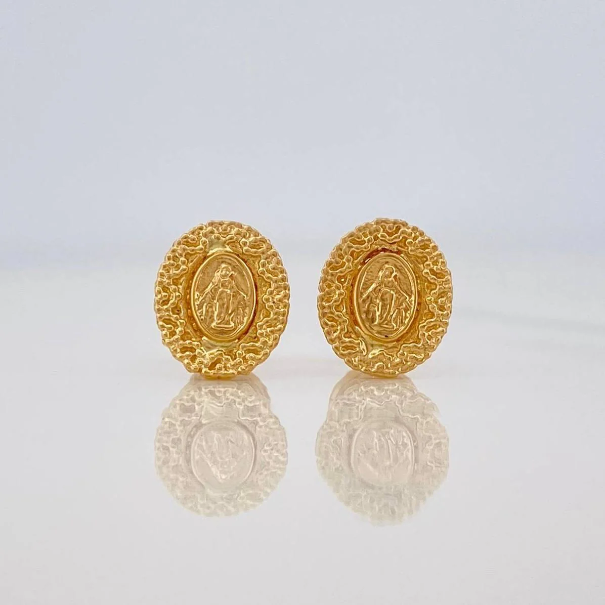 Topos Virgen Milagrosa 1.2 g / 7.3 mm Oro Amarillo 18K
